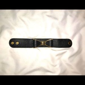 Bow Faux Leather Bracelet